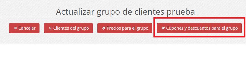 Mejora de gestión de descuentos de grupo de clientes